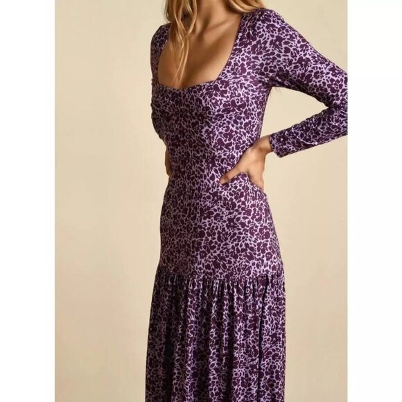 NWT Anthropologie Hutch Chase Dress in Purple Size Medium - Picture 3 of 12